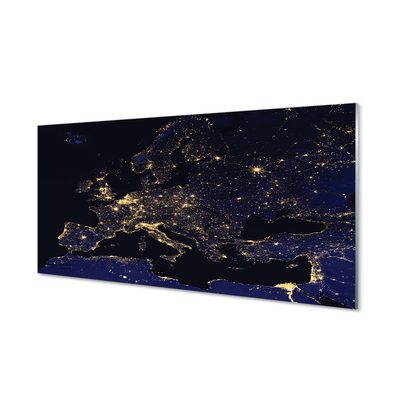 Obraz na skle sky mapa svetle