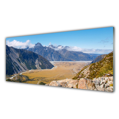 Nástenný panel  Hory údolie príroda