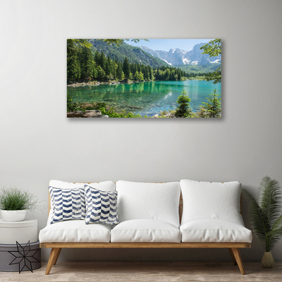 Obraz Canvas Hory jazero les príroda