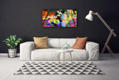 Obraz Canvas Abstrakcie motýle pierka