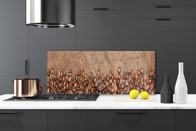 Nástenný panel  Káva zrnká kuchyňa
