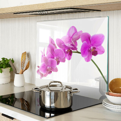 Sklenená doska na krájanie Kvety orchideí v odtieňoch ružovej