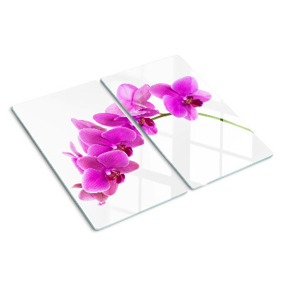 Sklenená doska na krájanie Kvety orchideí v odtieňoch ružovej
