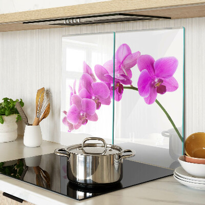 Sklenená doska na krájanie Kvety orchideí v odtieňoch ružovej