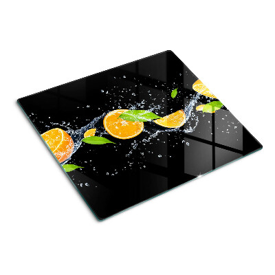 Sklenená doska na krájanie Citrus vo vode
