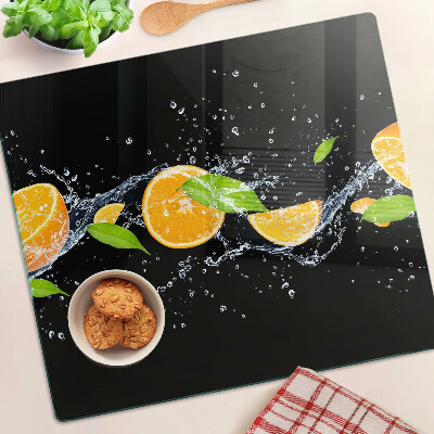 Sklenená doska na krájanie Citrus vo vode
