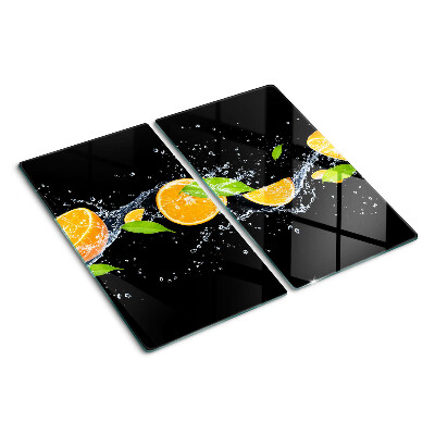 Sklenená doska na krájanie Citrus vo vode