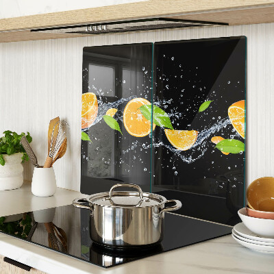 Sklenená doska na krájanie Citrus vo vode