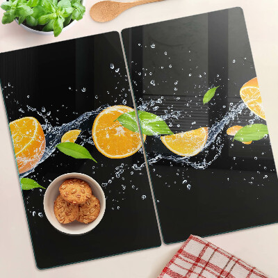 Sklenená doska na krájanie Citrus vo vode