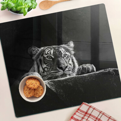Doska na krájanie Tiger v čiernobielom štýle