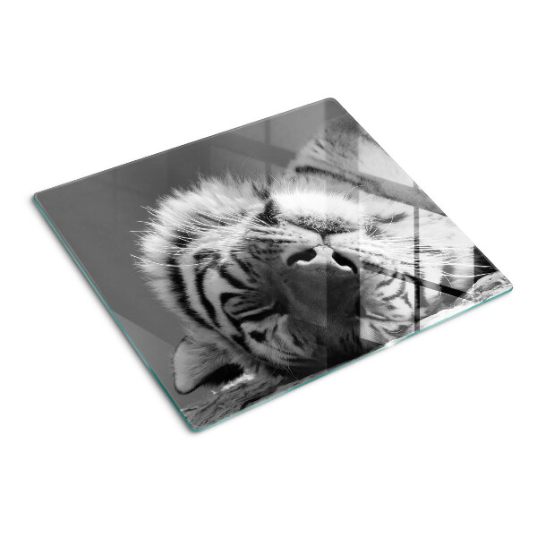 Doska na krájanie Tiger v čiernej a bielej farbe