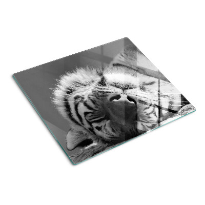 Doska na krájanie Tiger v čiernej a bielej farbe