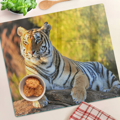 Doska na krájanie Tiger v pozadí prírody