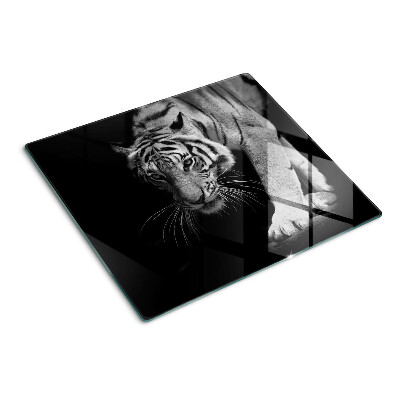Doska na krájanie Tiger v čiernej a bielej farbe