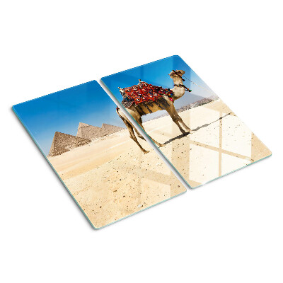 Doska na krájanie Pyramídy a ťava v púšti