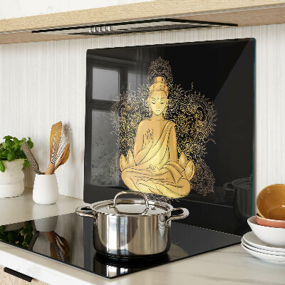 Sklenená doska na krájanie Budha v meditácii
