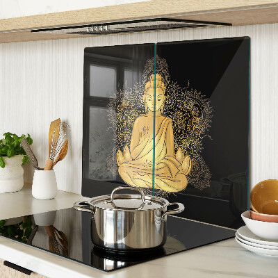 Sklenená doska na krájanie Budha v meditácii