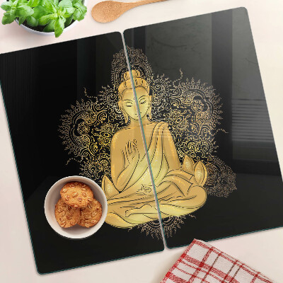 Sklenená doska na krájanie Budha v meditácii