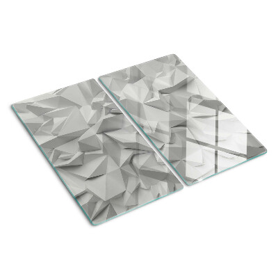 Doska na krájanie Abstraktný 3D vzor v odtieňoch sivej