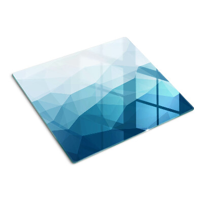 Doska na krájanie Modrý trojuholníkový gradient