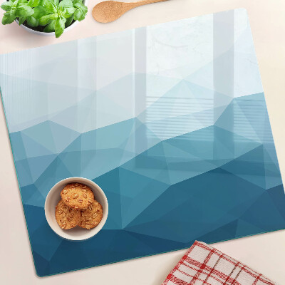 Doska na krájanie Modrý trojuholníkový gradient