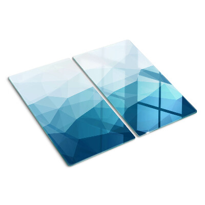 Doska na krájanie Modrý trojuholníkový gradient