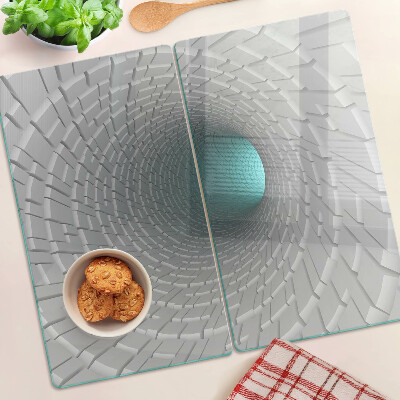 Doska na krájanie 3D tunel s efektom hĺbky