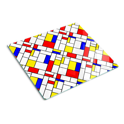 Doska na krájanie Geometria v štýle Mondriana