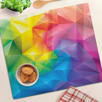 Doska na krájanie Farebná geometria v odtieňoch dúhy