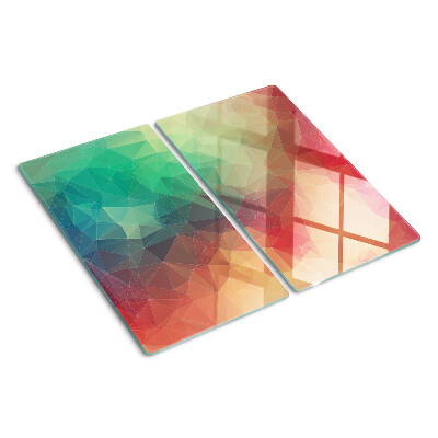 Sklenená doska na krájanie Abstraktný geometrický vzor