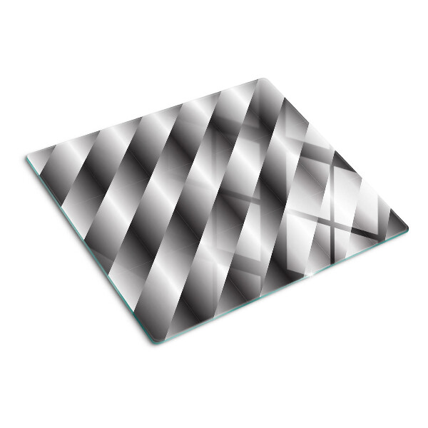Doska na krájanie Geometrické vzory v odtieňoch sivej
