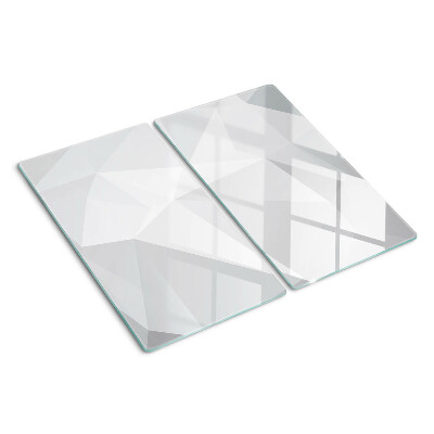 Doska na krájanie Geometrické tvary v odtieňoch sivej
