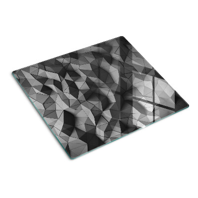 Doska na krájanie Abstraktný geometrický vzor v odtieňoch sivej