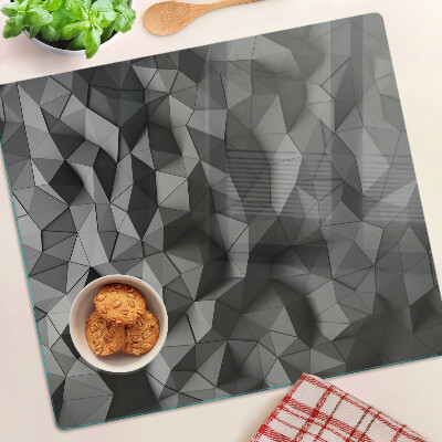 Doska na krájanie Abstraktný geometrický vzor v odtieňoch sivej