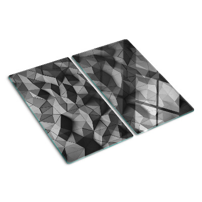 Doska na krájanie Abstraktný geometrický vzor v odtieňoch sivej
