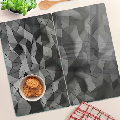Doska na krájanie Abstraktný geometrický vzor v odtieňoch sivej