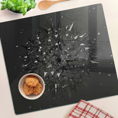 Sklenená doska na krájanie Abstraktný geometrický vzor