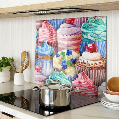 Doska na krájanie Cupcakes a farebné pečivo