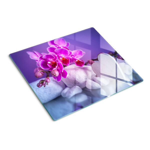 Doska na krájanie Orchidey na kameňoch