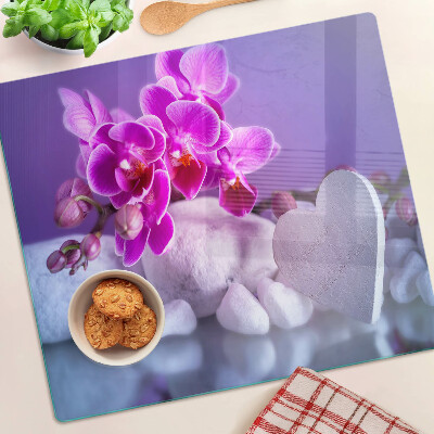 Doska na krájanie Orchidey na kameňoch