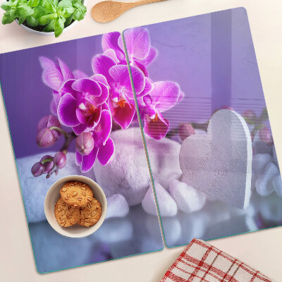 Doska na krájanie Orchidey na kameňoch