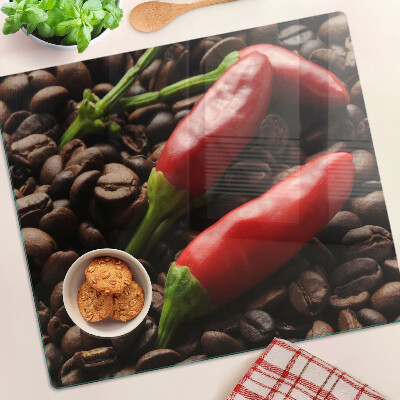 Doska na krájanie Káva a chilli papričky