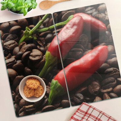 Doska na krájanie Káva a chilli papričky