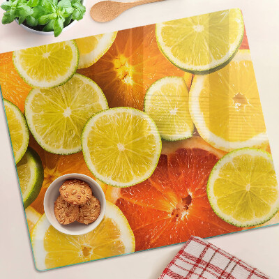 Sklenená doska na krájanie Citrusové plody a citrusové plody