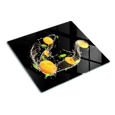 Sklenená doska na krájanie Citrus vo vode