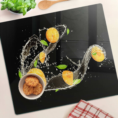 Sklenená doska na krájanie Citrus vo vode