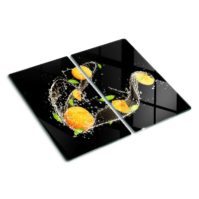 Sklenená doska na krájanie Citrus vo vode