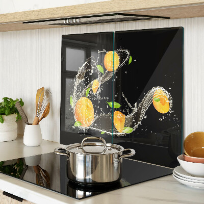 Sklenená doska na krájanie Citrus vo vode