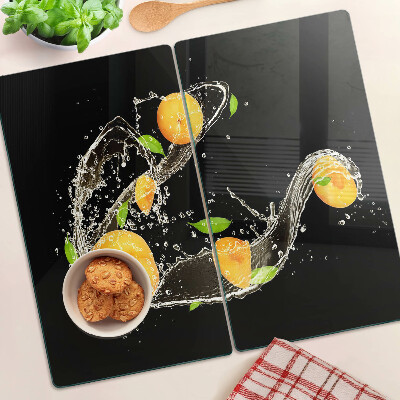 Sklenená doska na krájanie Citrus vo vode
