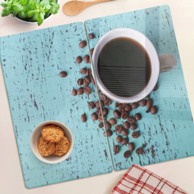 Sklenená doska na krájanie Káva a kávové zrná